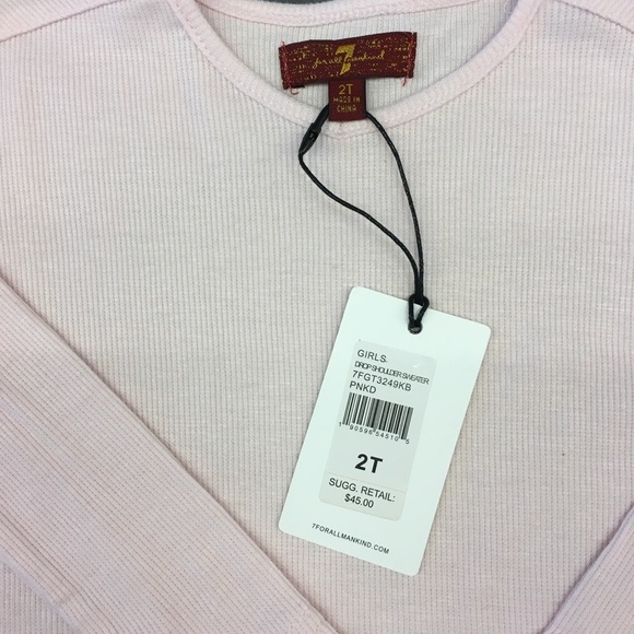 Seven for All Mankind Kid Girl Sweater top - Picture 2 of 2
